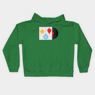 Xmas Vinyl Music | Christmas Ornament Kids Hoodie